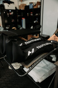 Normatec compression device for legs.